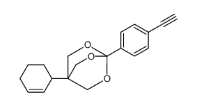 1-cyclohex-2-en-1-yl-4-(4-ethynylphenyl)-3,5,8-trioxabicyclo[2.2.2]octane结构式