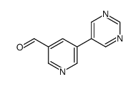 5-(Pyrimidin-5-yl)nicotinaldehyde结构式