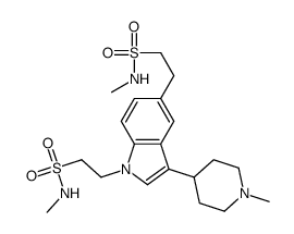 N-methyl-2-[3-(1-methylpiperidin-4-yl)-1-[2-(methylsulfamoyl)ethyl]indol-5-yl]ethanesulfonamide Structure