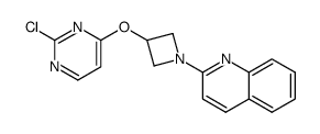 2-(3-((2-chloropyrimidin-4-yl)oxy)azetidin-1-yl)quinoline结构式