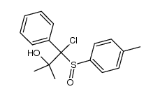 1-chloro-2-methyl-1-phenyl-1-[(4-tolyl)sulfinyl]propan-2-ol Structure