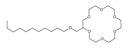 2-(undecoxymethyl)-1,4,7,10,13,16-hexaoxacyclooctadecane Structure