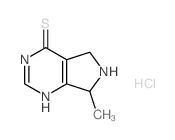 7-Methyl-6,7-dihydro-5H-pyrrolo(3,4-d)pyrimidin-4-yl hydrosulfide Structure