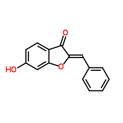 6-hydroxy-2-(phenylmethylene)-3(2H)-benzofuranone结构式