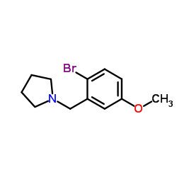 1-(2-Bromo-5-methoxybenzyl)pyrrolidine Structure