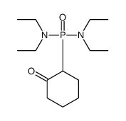2-[bis(diethylamino)phosphoryl]cyclohexan-1-one Structure
