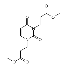 methyl 3-[3-(3-methoxy-3-oxopropyl)-2,4-dioxopyrimidin-1-yl]propanoate Structure