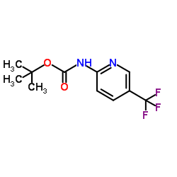 (5-Trifluoromethyl-pyridin-2-yl)-carbamic acid tert-butyl ester结构式