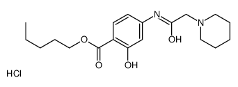 pentyl 2-hydroxy-4-[(2-piperidin-1-ylacetyl)amino]benzoate,hydrochloride Structure