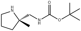(2S)-2-(Boc-aminomethyl)-2-methylpyrrolidine Structure