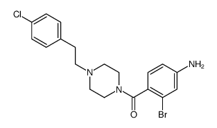 (4-amino-2-bromophenyl)-[4-[2-(4-chlorophenyl)ethyl]piperazin-1-yl]methanone结构式