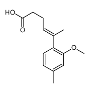 5-(2-methoxy-4-methylphenyl)hex-4-enoic acid结构式