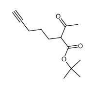 2-acetyl-hept-6-ynoate de tertiobutyle结构式