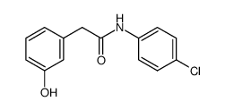 N-(4-chlorophenyl)-2-(3-hydroxyphenyl)acetamide结构式