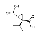 1,2-Cyclopropanedicarboxylicacid,1-(1-methylethyl)-,(1R-cis)-(9CI)结构式