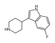 5-Fluoro-3-(piperidin-4-yl)-1H-indole structure