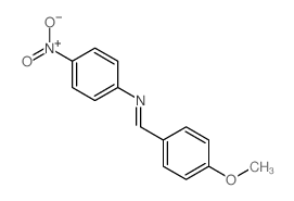 Benzenamine,N-[(4-methoxyphenyl)methylene]-4-nitro- structure