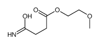 2-Methoxyethyl 4-amino-4-oxobutanoate结构式