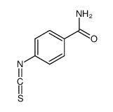 4-异硫代氰酰基苯甲酰胺结构式