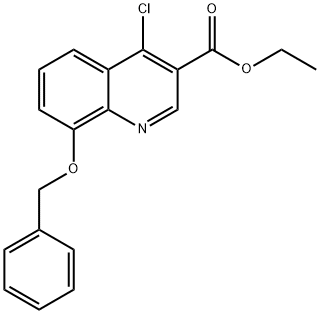 ethyl 8-(benzyloxy)-4-chloroquinolone-3-carboxylate Structure