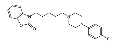 1-[5-[4-(4-fluorophenyl)piperazin-1-yl]pentyl]-[1,3]oxazolo[5,4-b]pyridin-2-one结构式