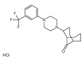 4-[4-[3-(trifluoromethyl)phenyl]piperazin-1-yl]bicyclo[3.3.1]nonan-9-one,hydrochloride Structure