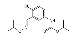 O-propan-2-yl N-[4-chloro-3-[(E)-propan-2-yloxyiminomethyl]phenyl]carbamothioate Structure