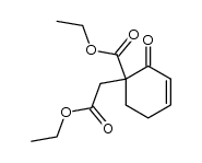 ethyl 1-ethoxycarbonyl-2-oxocyclohex-3-en-1-ylacetate Structure