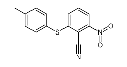 2-nitro-6-(4-tolylthio)benzonitrile结构式