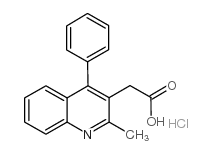 (2-Methyl-4-phenylquinolin-3-yl)acetic acid hydrochloride structure