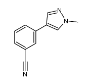 3-(1-methylpyrazol-4-yl)benzonitrile Structure