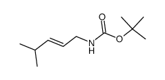 Carbamic acid, (4-methyl-2-pentenyl)-, 1,1-dimethylethyl ester, (E)- (9CI) structure