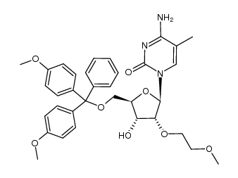 5'-O-(4,4'-dimethoxytriphenylmethyl)-2'-O-(2-methoxyethyl)-5-methylcytidine Structure
