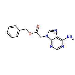 Benzyl (6-amino-9H-purin-9-yl)acetate结构式