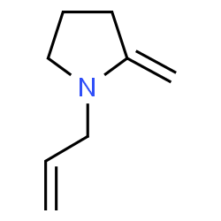 Pyrrolidine, 2-methylene-1-(2-propenyl)- (9CI)结构式