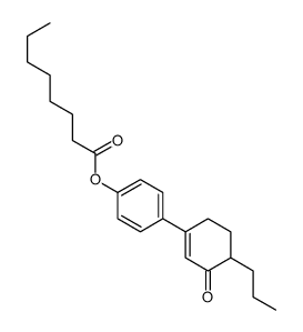 [4-(3-oxo-4-propylcyclohexen-1-yl)phenyl] octanoate结构式