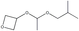 3-[1-(2-methylpropoxy)ethoxy]oxetane structure