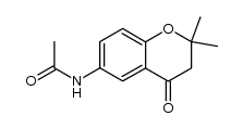 N-(2,2-Dimethyl-4-oxochroman-6-yl)acetamide structure
