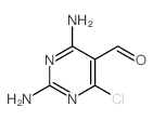 2,4-diamino-6-chloro-pyrimidine-5-carbaldehyde structure