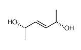 (2S,3E,5S)-hex-3-ene-2,5-diol结构式