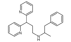 N-(1-phenylpropan-2-yl)-3,3-dipyridin-2-ylpropan-1-amine Structure