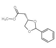 (s)-2-苯基-1,3-二氧戊环-4-乙酸甲酯结构式