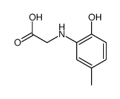 2-(2-hydroxy-5-methylanilino)acetic acid Structure