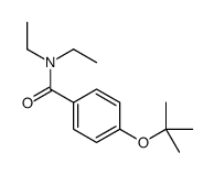 N,N-diethyl-4-[(2-methylpropan-2-yl)oxy]benzamide结构式