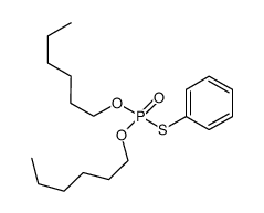 thiophosphoric acid O,O'-dihexyl ester S-phenyl ester结构式