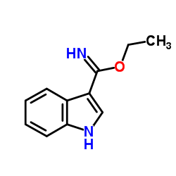 Ethyl 1H-indole-3-carboximidate结构式