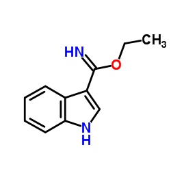 Ethyl 1H-indole-3-carboximidate structure