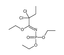 ethyl 2,2-dichloro-N-diethoxyphosphorylbutanimidate结构式