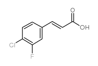 4-chloro-3-fluorocinnamic acid Structure