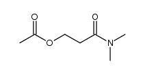 3-(dimethylamino)-3-oxopropyl acetate Structure